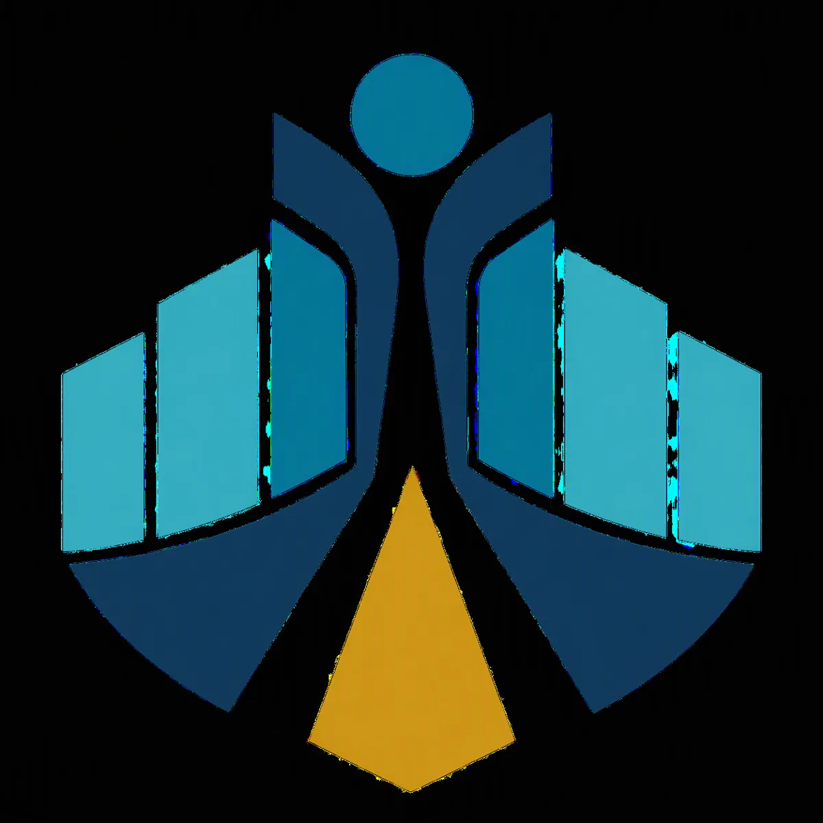 Data People governed platform concept mark representing people, connected knowledge, and mission direction